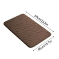 thumbnail image 3 of PRETXORVE Thickened Slow Antimissile Memory Foam Coral Fleece Absorbent Floor Mat Kitchen Mat Bathroom Non-slip Mat 40x60cm, 3 of 6