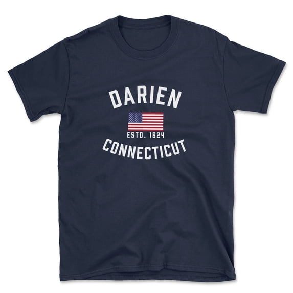 Darien Connecticut Patriot Men's Cotton T-Shirt