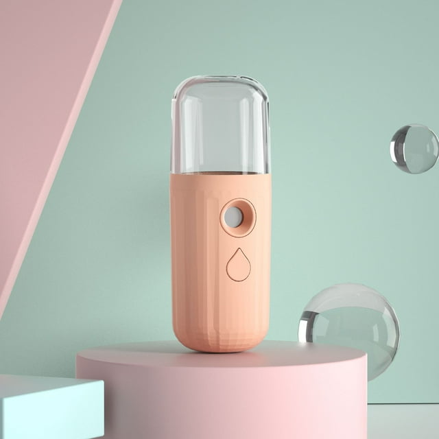 Nano Spray Water Meter Sprayer Steam Face Facial Humidifier Cold Spray Machine Moisturizing Beauty Instrument, Pink