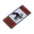 thumbnail image 2 of yuksok Pinch Point Warning Sticker Easy Installation Warning Sign for Gym Equipment, 2 of 9