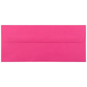 JAM Paper No. 10 Envelopes, 4 1/8 x 9 1/2, Fuchsia, 500/Box