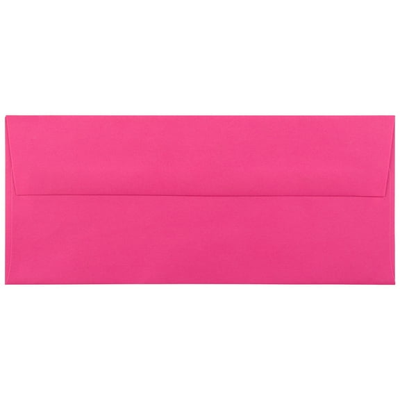 JAM Paper No. 10 Envelopes, 4 1/8 x 9 1/2, Fuchsia, 1000/Carton