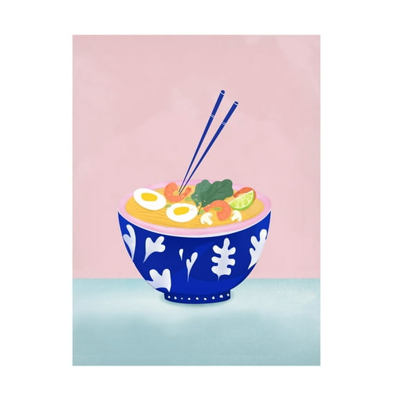 Trademark Fine Art Petra Lizde Ramen Bowl Canvas Wall Art