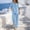 Light Blue plus size two piece set a1, variant on Cagogo Women Plus Size V Neck 3/4 Sleeve Two Piece Set Wide Leg Pants Solid Boho Vacation Loose Casual Suit Tracksuits Lounge Outfits Summer Cruise Travel Clothes, Coffee 3XL