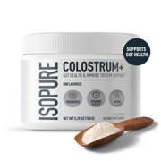 Isopure Colostrum + Gut Health & Immune System Support, Unflavored, 30 servings
