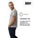 thumbnail image 4 of Camiseta DKNY Clásica de Algodón Suave con Cuello Redondo en Gris Jaspeado, 4 of 7