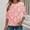 #062-Pink, variant on Ounisa Women Long Sleeve Shirts Rib Knit Slim Fit Elegant Printed Tops Basic Tee 2025 Fall Outfits Casual T Shirt Clothes