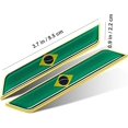 thumbnail image 2 of HSHDLDF Car Styling 3D Aluminum Epoxy National Flag Logo Emblem Sticker Metal Decal Badge Auto Exterior Accessory (Brazil Gold), 2 of 4
