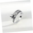 thumbnail image 4 of 4 Pcs Open Crochet Ring braiding tools adjustable yarn rings Crochet Finger Tension Rings wire guide, 4 of 5