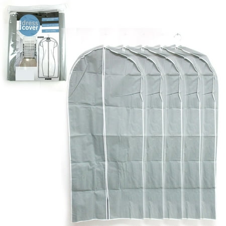 5 Long Dress Gown 53&quot; Suit Garment Bags Breathable Storage Cover Foldable Travel - www.bagssaleusa.com