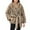 Coffee, variant on Women's Faux Fur Cardigan Coat, Belted Open Front Jacket, Plush Lined Outerwear, Thickened Long Sleeve Coat, Fashionable Winter Coat with Tie Waist, Warm Fleece Lined Coat Coffee L