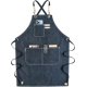 thumbnail image 1 of Adjustable Over sized Plus Size Canvas Apron with Pockets Men and Women Aprons Waterproof thickened canvas apron, 1 of 5