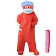 thumbnail image 2 of Big Mouth Monster Onesie Silly Monster Onesie Plush Onesie Pajamas Cozy Home Loungewear with Comb and Shoes, 6 Colors, S-XL, 2 of 6