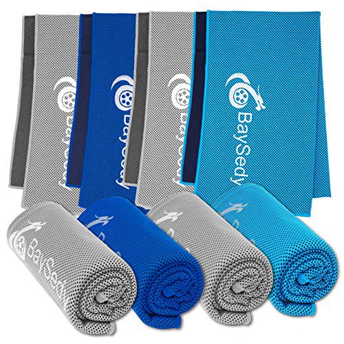 BaySedy Cooling Towels for Neck 4 Pack, Cooling Towel for Hot Weather