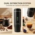 thumbnail image 6 of Doulami Rechargeable Cordless Portable Coffee Maker for Travel & Camping, Espresso Machine for Ground Coffee & NS Capsules, Battery Operated for RV, Hiking, Office, 6 of 10