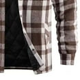 thumbnail image 5 of FDGIU ‌Men's Winter Flannel Shirt Jacket - Heavy Thick Sherpa Lined Button Outwear, 5 of 6