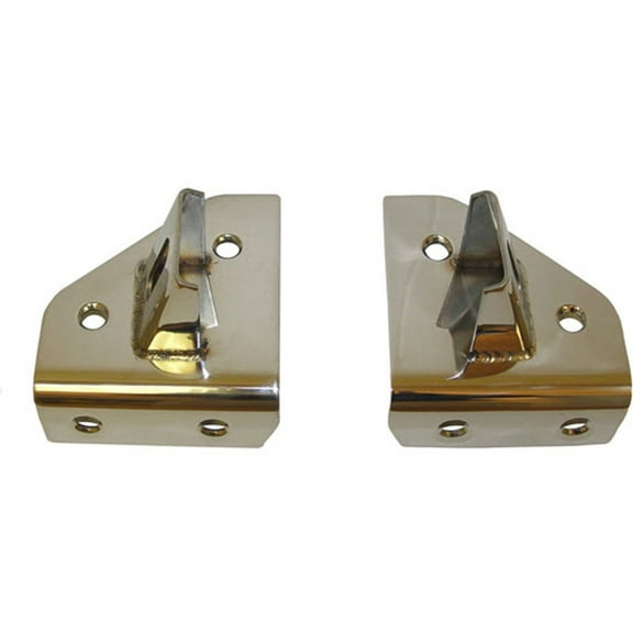 Rugged Ridge by RealTruck Light Mounting Kit for Jeep CJ/Wrangler YJ | Windshield Mount, Stainless Steel | 11028.01 | Compatible with 1976-1995 Jeep CJ & Wrangler YJ