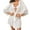 White, variant on Lilgiuy Lingerie for Women's Comfortable and Versatile Lace Stitching Oversized Pajamas Pajama Skirt With Belt for Bridal Shower