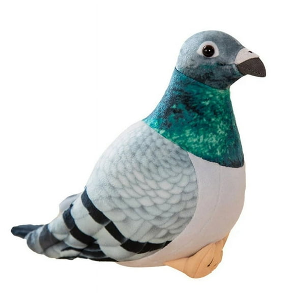 Bird Plush Toy Simulation Pigeon Cute Animal Doll Photography Props Home Decoration Gift As Shown