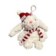 thumbnail image 3 of Llavero de Peluche Strade Fareast Limited Colgante de Conejo Raya Roja Blanca, 3 of 8