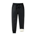 thumbnail image 2 of Fleece Lined Sweatpants for Men Winter Warm Joggers with Zipper Pockets Heavyweight Thermal Pants, 2 of 4