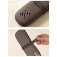 thumbnail image 4 of Travel Makeup Brush Holder Pouch, Silicone Cosmetic Organizer with Cleaning Panel for Dust-Proof Storage, 4 of 6