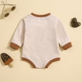 thumbnail image 4 of Bainana Baby Bodysuit Unisex Onesies Spring Summer Clothes Long Sleeve Crew Neck Auntie'S Bestie Romper For Everyday Wear Beige Size 12-18 Months, 4 of 9