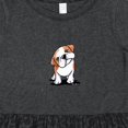 thumbnail image 4 of Inktastic Kiniart Bulldog Puppy Girls Toddler Dress, 4 of 5