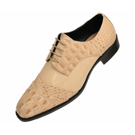 Bolano Mens Exotic Oxford Dress Shoes Your Choice of Crocodile Skin/EEL Skin/Lizard Skin Cap Toe