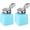 Blue, variant on 2pcs Solvent Alcohol Dispensers 200ml(6.8oz) Push Down Liquid Dispenser Pump Bottle with Sealing Stainless Steel Lid for Acetone Cleanser Polish Remover, White 200ml