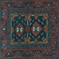 thumbnail image 1 of Ahgly Company Indoor Square Persian Light Blue Traditional Area Rugs, 7' Square, 1 of 4