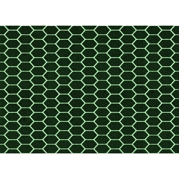 Ahgly Company Indoor Rectangle Patterned Night Black Area Rugs, 4' x 6'