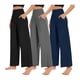 thumbnail image 1 of Pantalones anchos NEW YOUNG, paquete de 3, cintura alta para mujer, 1 of 7