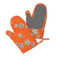 thumbnail image 3 of ZNDUO Kitchen Oven Gloves, Durable Heat Resistant Oven Gloves with Quilted Liner Non-Slip Textured Grip Perfect for BBQ, Baking, Cooking and Grilling, Orange Line Floral, 3 of 8