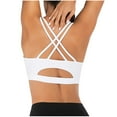 thumbnail image 2 of BSDJILFG Sports Bras for Women High Support Yoga Bras Padded Seamless Criss-Cross Strappy Back Gym Supportive Bras, 2 of 4