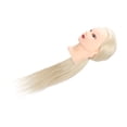 thumbnail image 4 of Mannequin Head, Convenient Comfortable Hairdresser Training Head  Hand Feel With High Temperature Fiber For Cosmetology Students For Hairdressing Training Purple,Beige,Sky Blue, 4 of 8