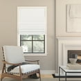 thumbnail image 5 of Sun Zero Somerton 1-Piece Textured 100% Blackout Cordless Roman Shade, 33"X64", White, 5 of 8