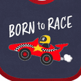 thumbnail image 4 of Inktastic Born to Race Red Race Car Boys or Girls Baby Bib, 4 of 4