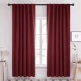 thumbnail image 1 of Cortinas Deconovo, rojo burdeos, 132 x 213 cm, con aislamiento térmico, 1 of 9