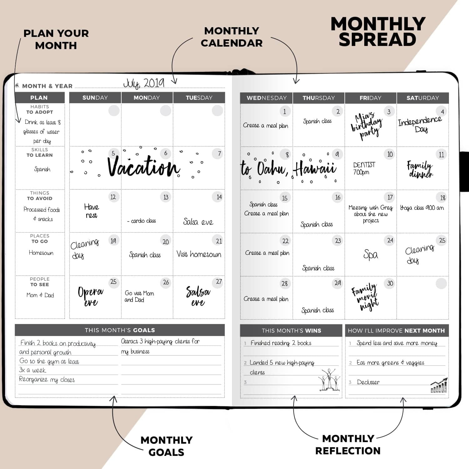 Clever Fox Undated Weekly Planner