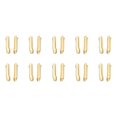 thumbnail image 1 of 10 Juegos Doble Abrir Cremallera Reparar Cierre Kits, #5 Insertar Pasadores para Chaqueta Abrigo Dos Vías Separación Cremalleras, Claro Dorado, 1 of 5