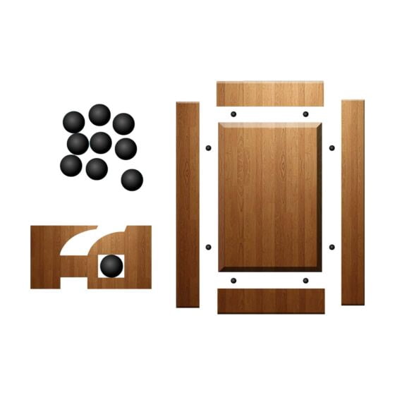 Rok Hardware Pack of 1000 Rubber Space Balls Raised Panel Cabinet Door Spacers for 1/4" Groove