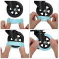 thumbnail image 3 of Unique Bargains 4 Pcs Durable Luggage Wheel Covers Bright Blue Silicone, 3 of 5