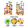 thumbnail image 4 of (Free One Week Delivery)X  105-Piece Kids Transparent Plastic Marble Run Coaster Track for STEM  Learning  Education, 4 of 8