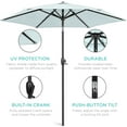 thumbnail image 6 of Best Choice Products 7.5ft Heavy-Duty Outdoor Market Patio Umbrella w/ Push Button Tilt, Easy Crank - Baby Blue, 6 of 8