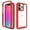 Red, variant on SaniMore for iPhone 14 Pro Max Two-Layer Structure Transparent Case, Rugged Clear PC Back & TPU Bumper [Not Yellowing Technology] Full Body Protective Case for iPhone 14 Pro Max, Pink