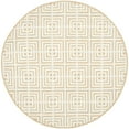 thumbnail image 3 of SAFAVIEH Newport Kasandra Geometric Cotton Area Rug, Beige/White, 5'6" x 8'6", 3 of 8