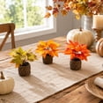 thumbnail image 4 of Fall Decorations for Home with 6-Inch Artificial Maple Leaf Potted Plant, Fall Table Centerpiece for Autumn Harvest Ambiance, Thanksgiving Table Decor Housewarming Gift, 1 Count, 4 of 6