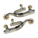 thumbnail image 2 of Espuelas Sunnimix 1 par de espuelas de vaquero occidental de acero inoxidable Mujer Plata, 2 of 6