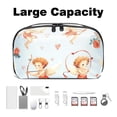 thumbnail image 3 of Cupid Oxford Fabric Digital Pouch for Electronic Devices, Waterproof Travel Case for Cell Phone Charger, Hard Drive, and Cords - 5.9x9.44x3.14 inches, 3 of 6
